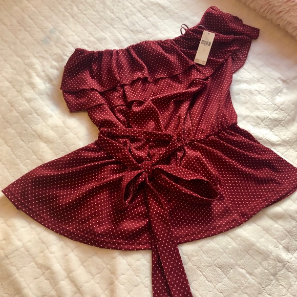 ❤️ Anthropologie Off the Shoulder Top ❤️ - Picture 3 of 4